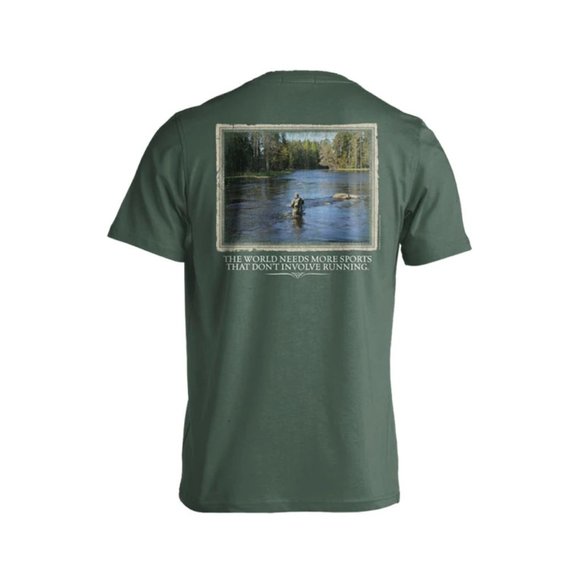 NWT Live Oak Brand Off The Map Fishing Sports Tee Funny Graphic - Picture 2 of 2